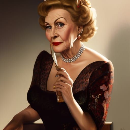 Mature 1950s housewife