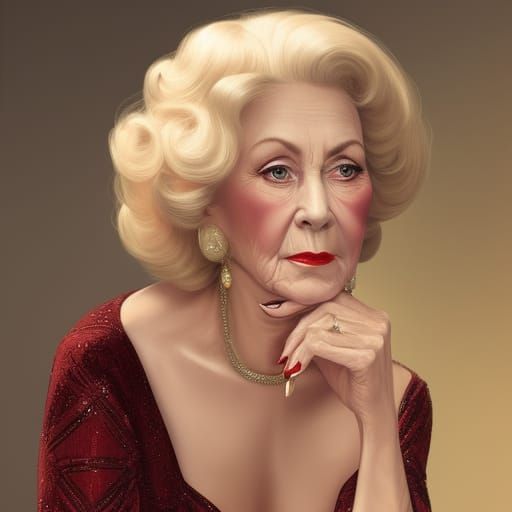 Mature 1950s housewife