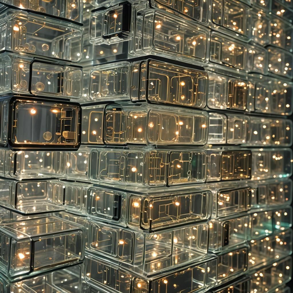 Illuminated Electrical Circuits in Layered Glass