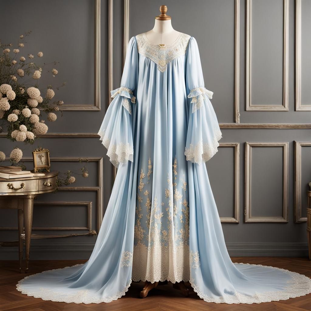 Fantastical Royal Nightgown Displayed on Mannequin