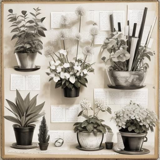 Abstract Black and White Minimalist Composition