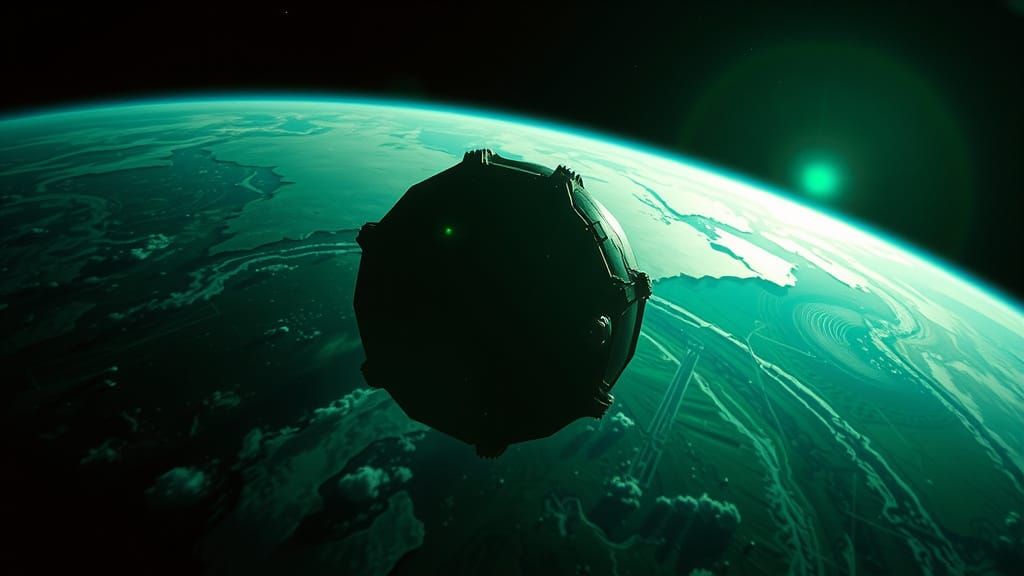 Abandoned Earth in a Toxic Green Haze, Shot on 35mm Film