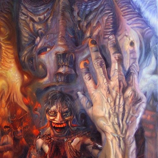 Inner Demons: Oil Painting Inspired by James Gurney