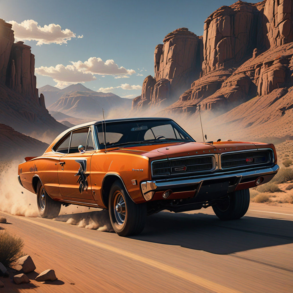 Surreal Desert Charger Showdown
