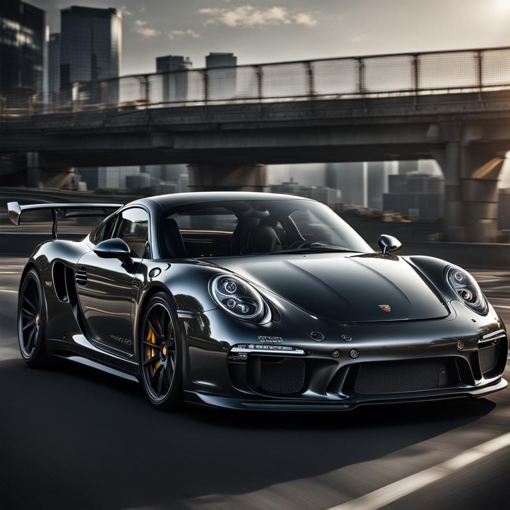 Hyperrealistic Porsche with Intricate Details in HDR