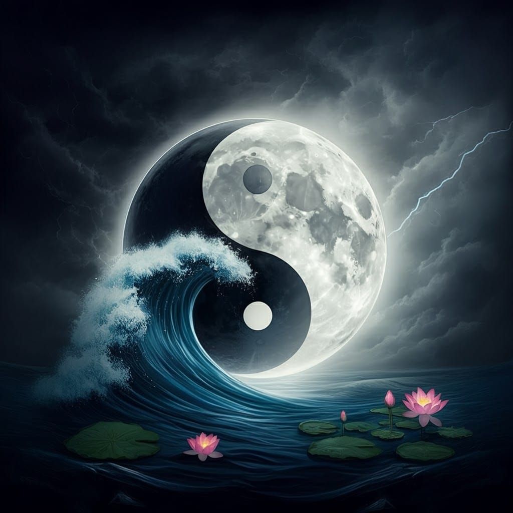Yin Yang Full Moon: Good vs Evil