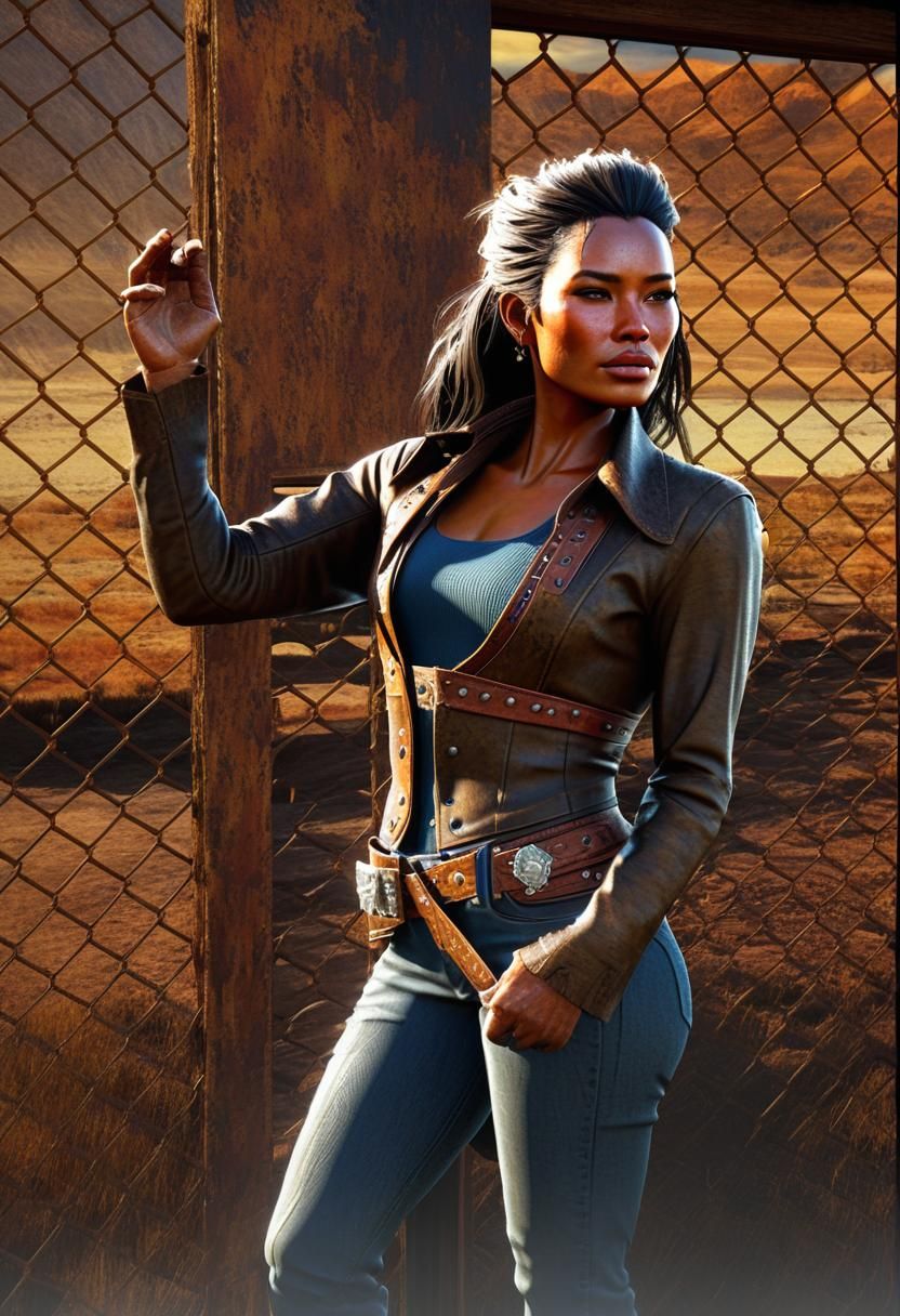 Cowboy Portrait in Western Film Style