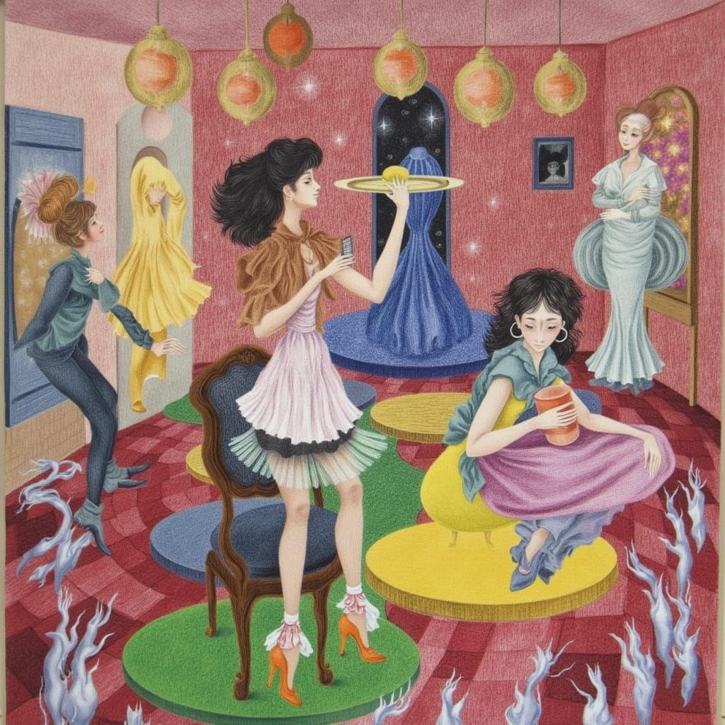 Vibrant City Street at Sunset