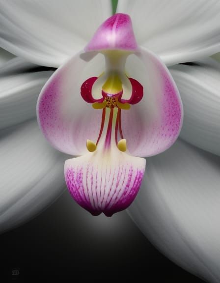 Exquisite Pink Orchid in Hyperdetailed Photorealism