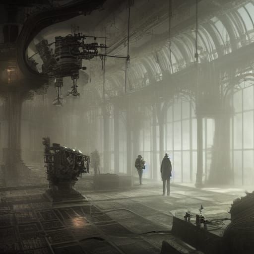 Dramatic Ghost in the Machine Digital Painting