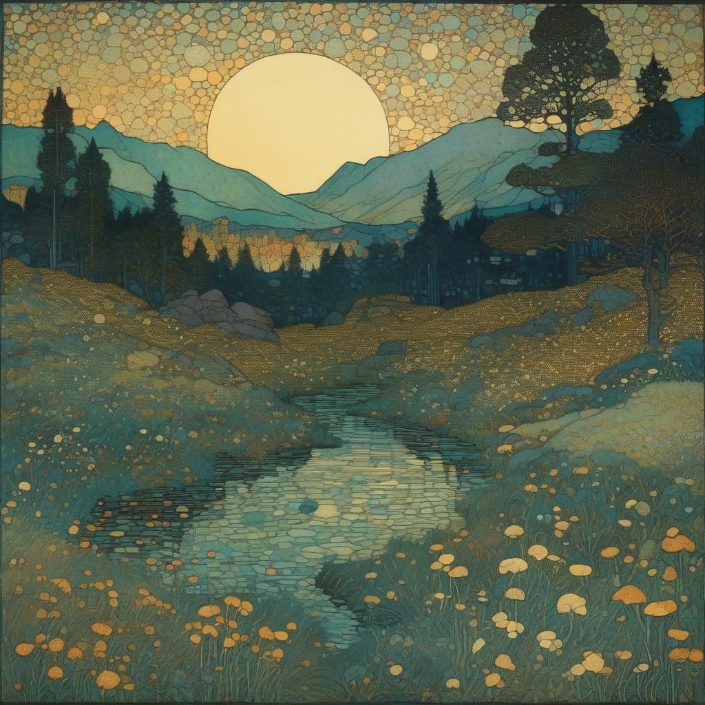 Fantasy Landscape in Dulac and Eads Style