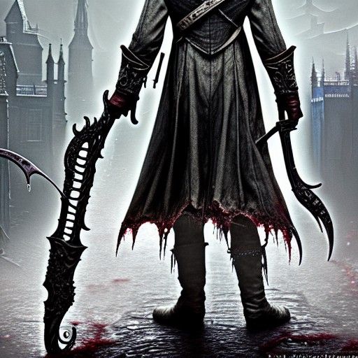 Insanely Detailed Bloodborne Man in Aetherpunk England