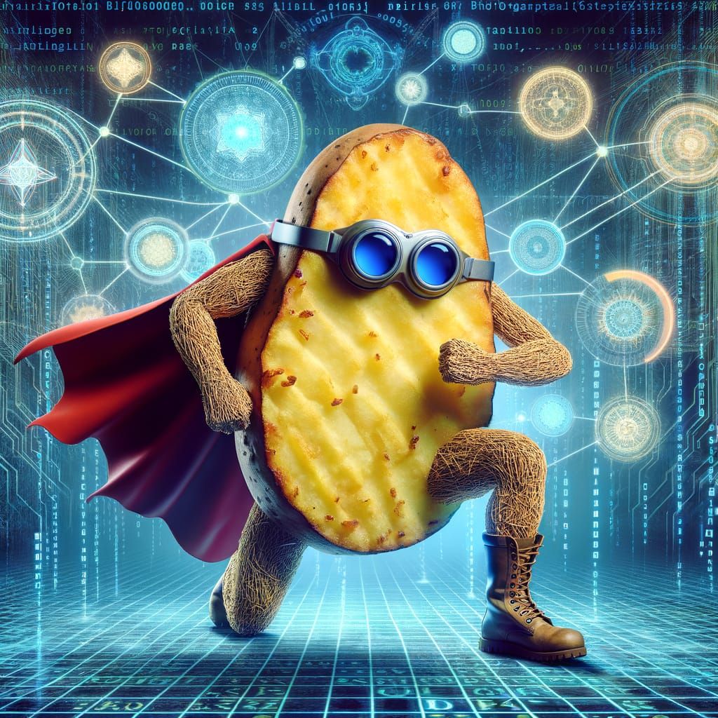 Captain Potato: Superhero Made of Potato Chips