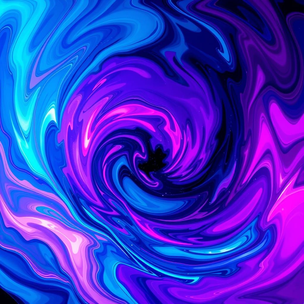 Vibrant Abstract Swirls of Color and Shape