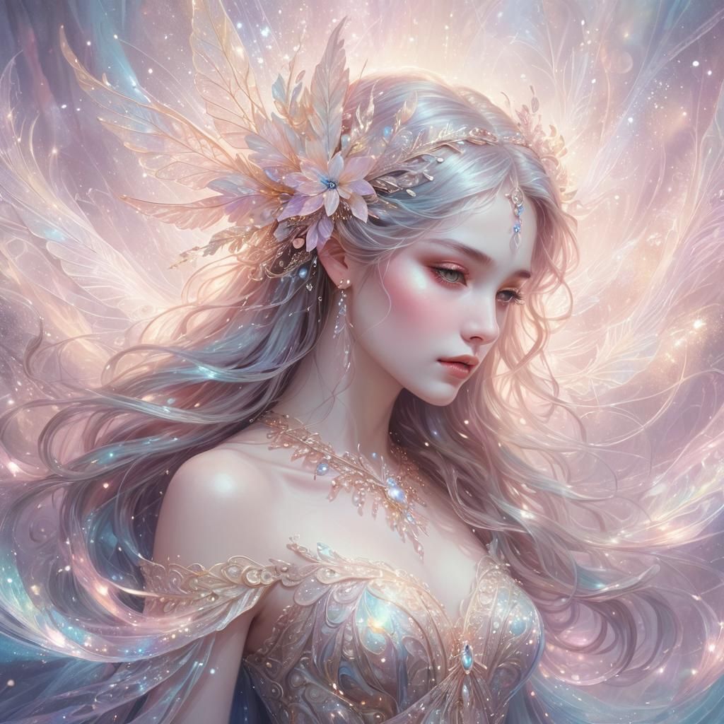 Ethereal Fantasy Portrait with Soft Shading