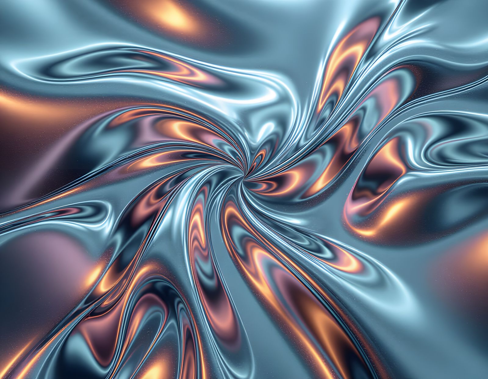 Futuristic Abstract Metallic Surface in Chrome Texture