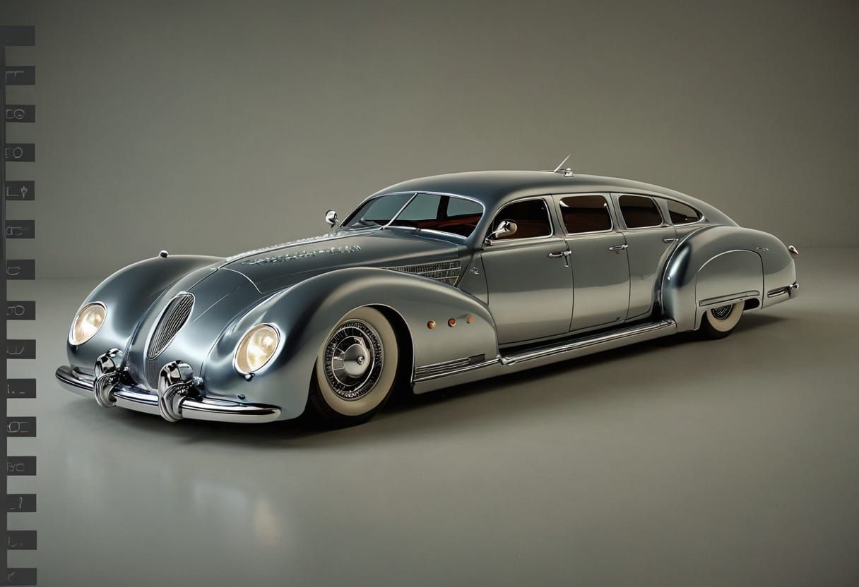 Stunning Art Deco Coupé de ville Limousine in Luxurious Stud...