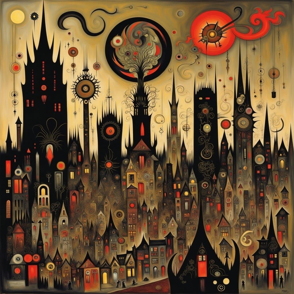 Expressionist Abstraction in a Turbulent Psyche