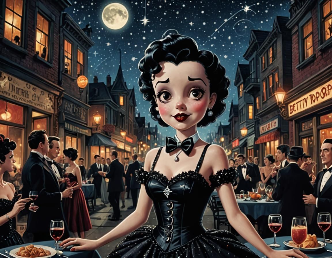 Betty Boop Halloween Dinner in Burton Style