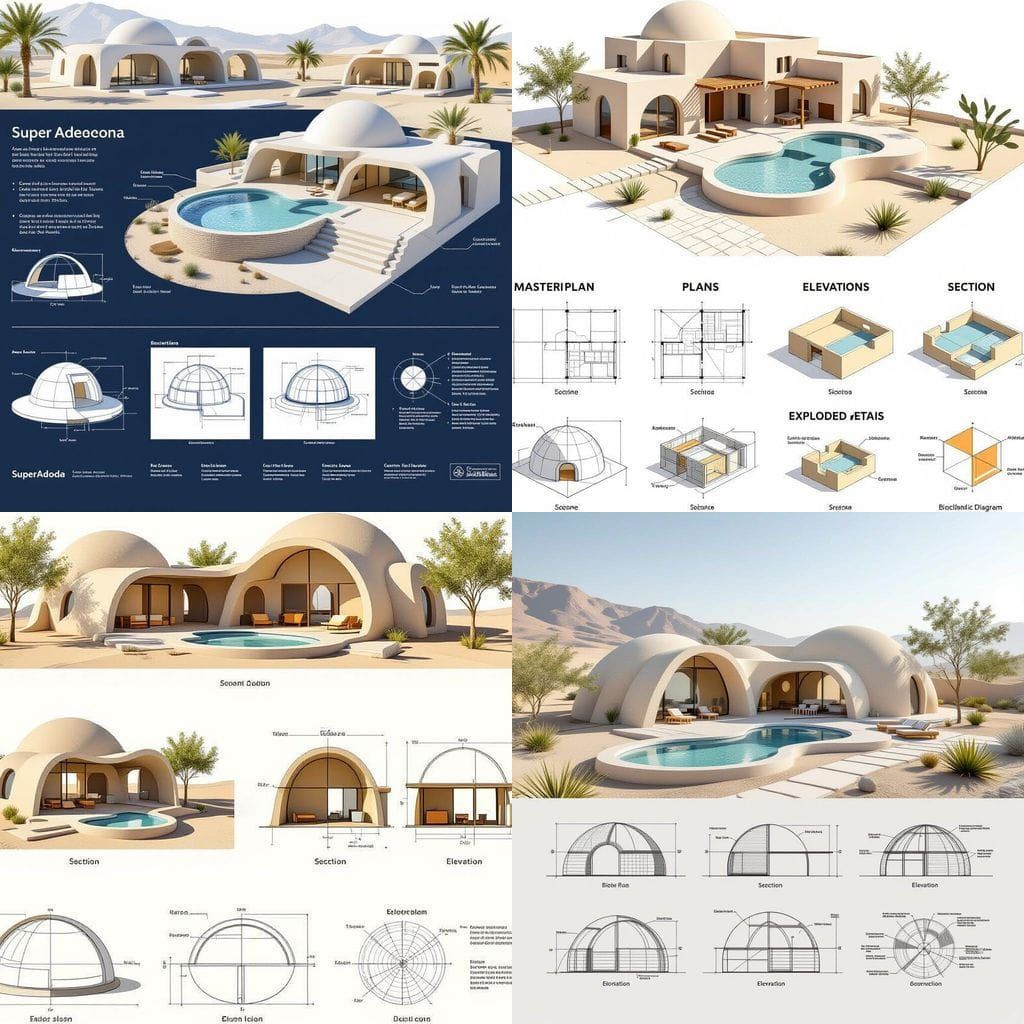 SuperAdobe Earthbag Architecture Plans with Ecological Biopo...