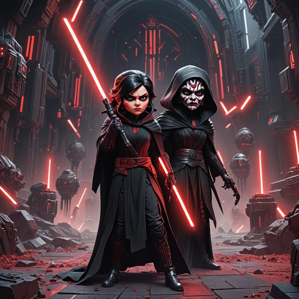 Vanellope as Sith Lord: Detailed Matte Painting