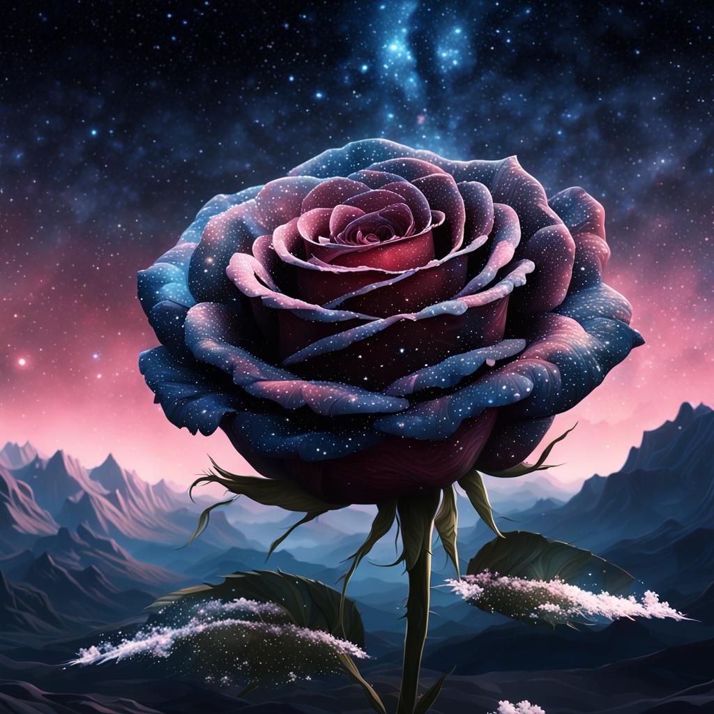 Celestial Rose: A Digital Matte Painting
