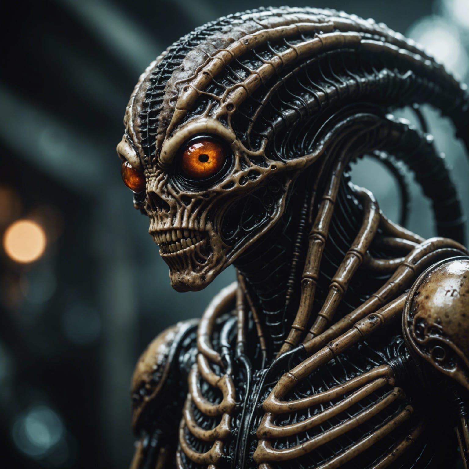 Alien Maggots: A Dark Surrealist Horror Photography