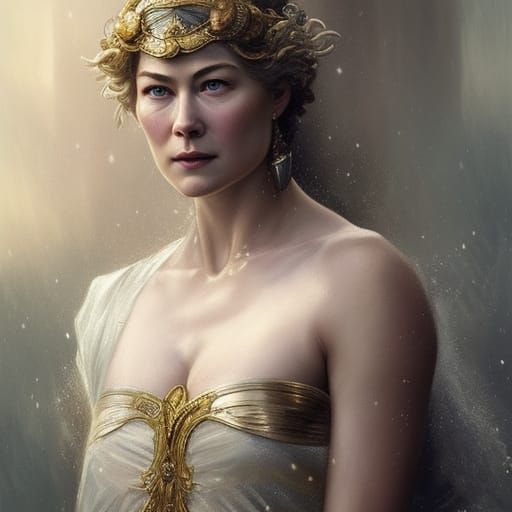 Rosamund Pike as Thetis in Water Dress