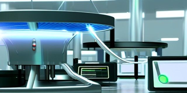 Futuristic research laboratory