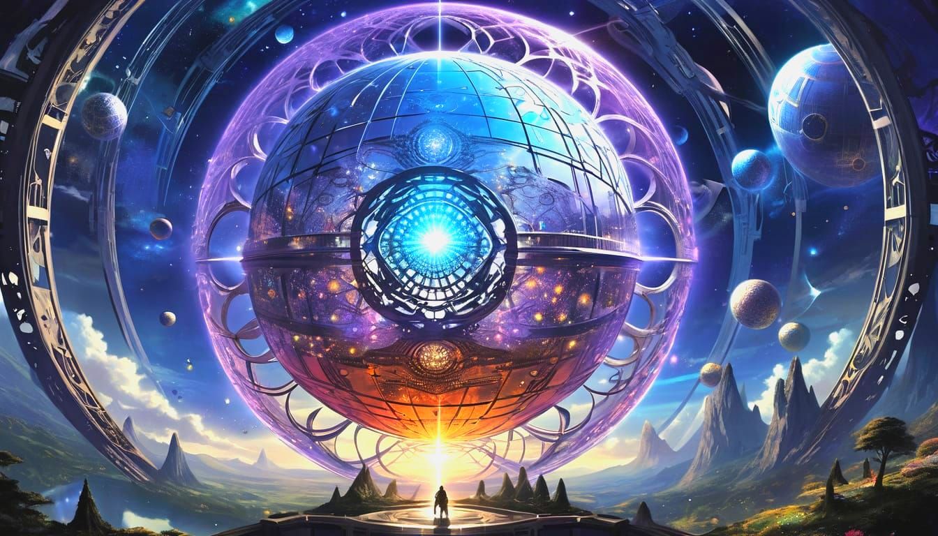 Dyson Sphere Angelic Psychedelic Scintillation