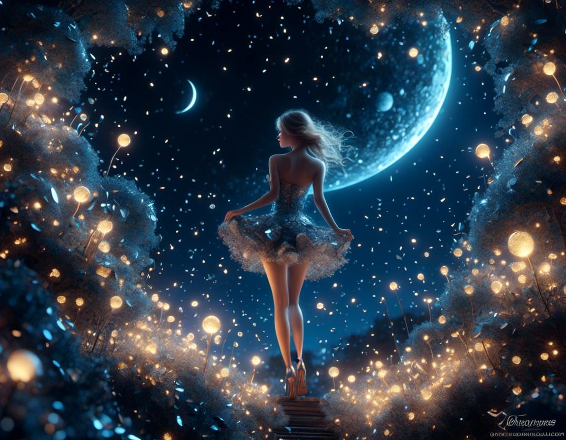 Cracked Glass Moonlight in Ultra HD