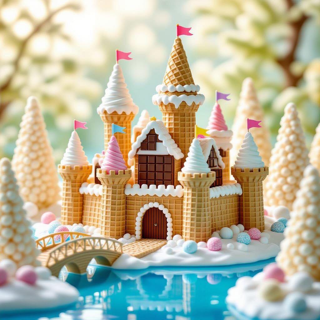 Edible Fairytale Castle: A Dessert Architecture Dream