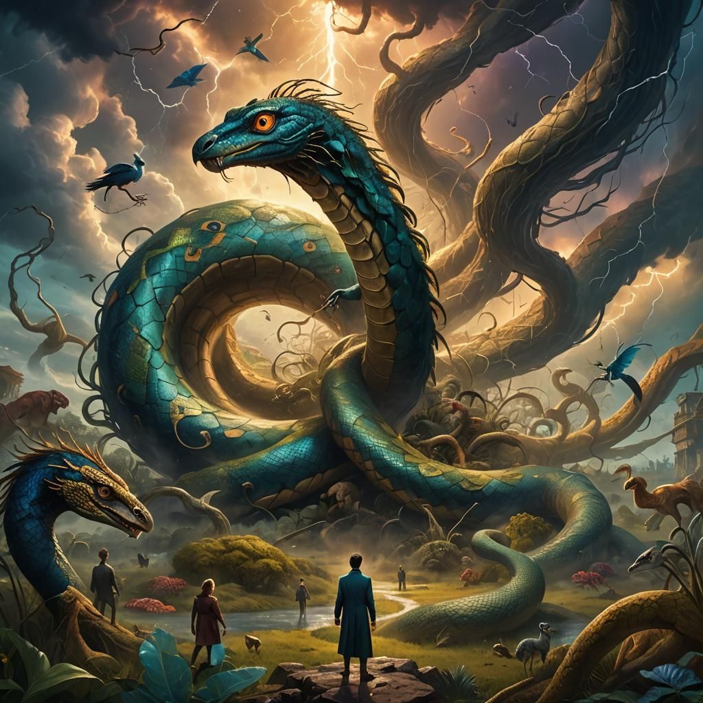 Surreal Snake Eye Fantasy Art