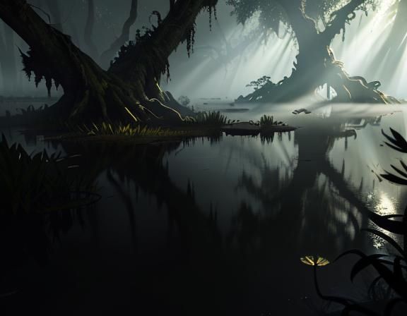 Bullywug in Murky Swamp: 3D Game Cinematic Render