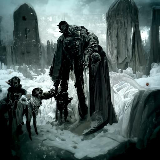 Gothic Horror Home in Style of Gustave Doré