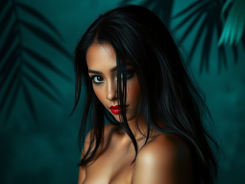 Surreal Jungle Scene in Ultraminimal Style