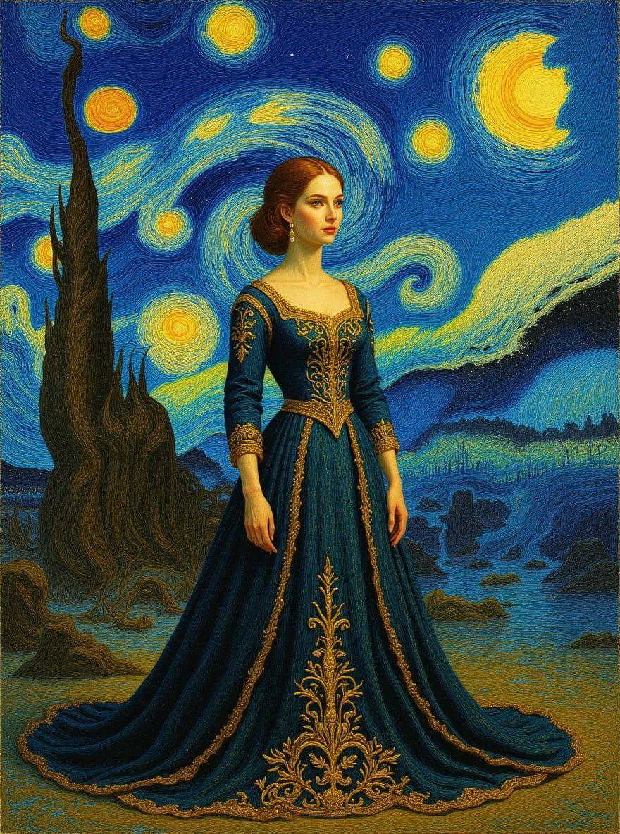 Dreamlike Celestial Scene Illuminated by Soft Light