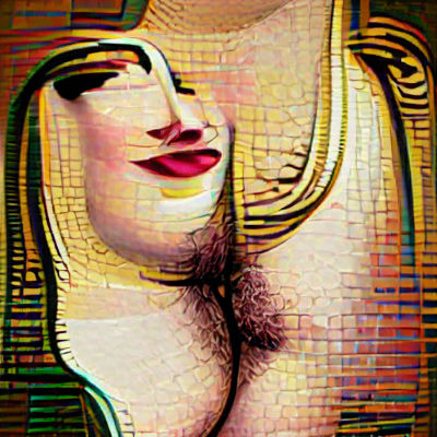 Enigmatic Woman Portrait in Digital Art Style