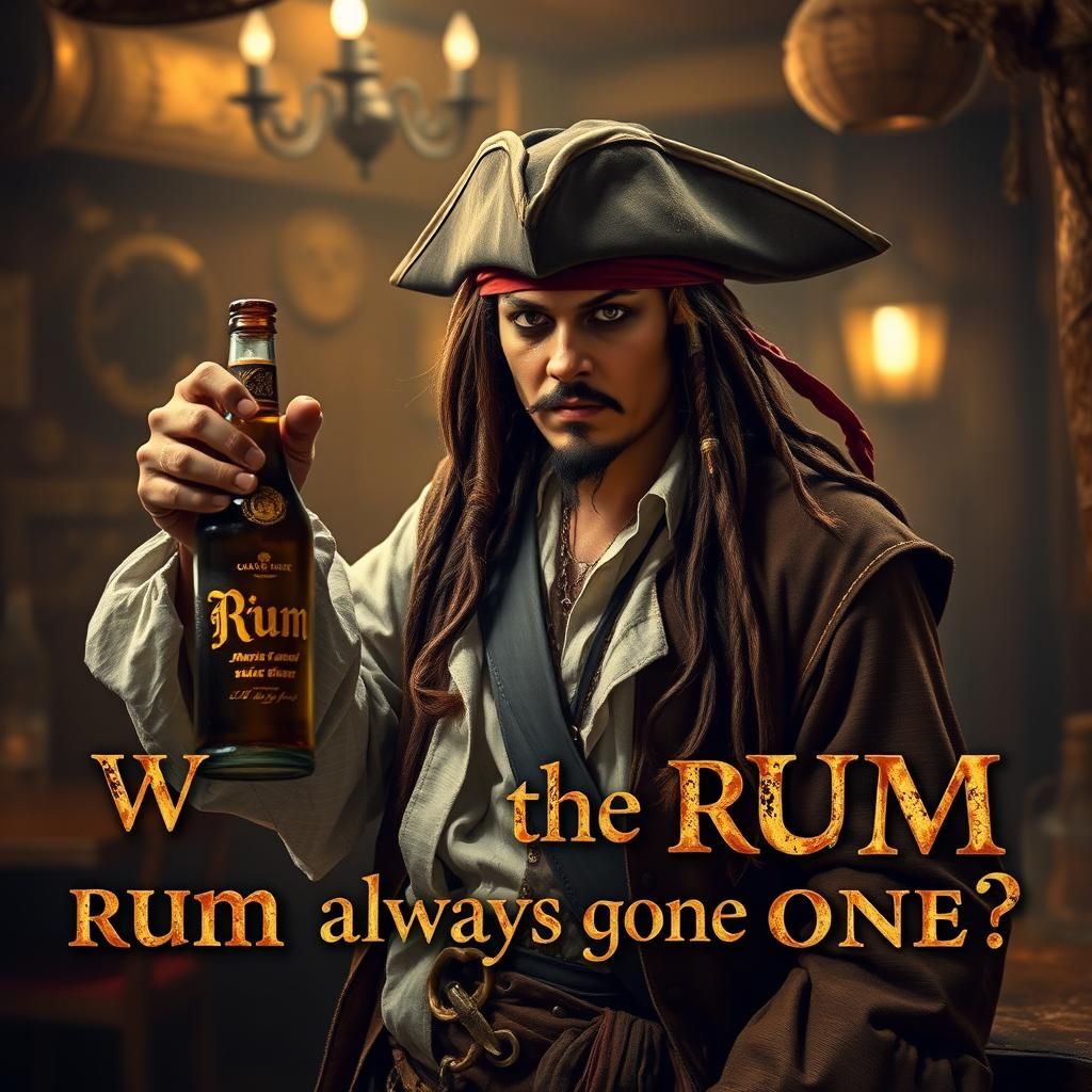 Pirate Captain in Wistful Tavern Scene