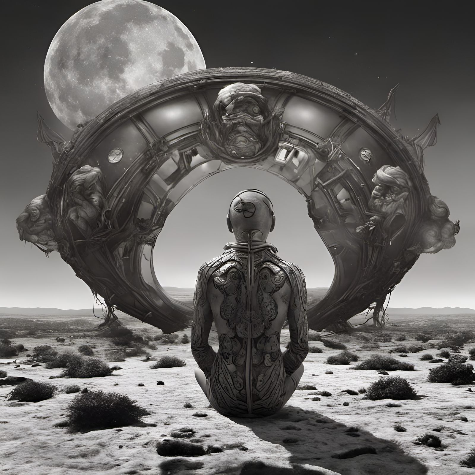 Alien Feast: Hyperrealistic Magical Realism in 8K