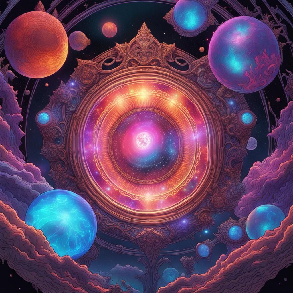 Eru Illuvatar in Holographic Prismatic Style