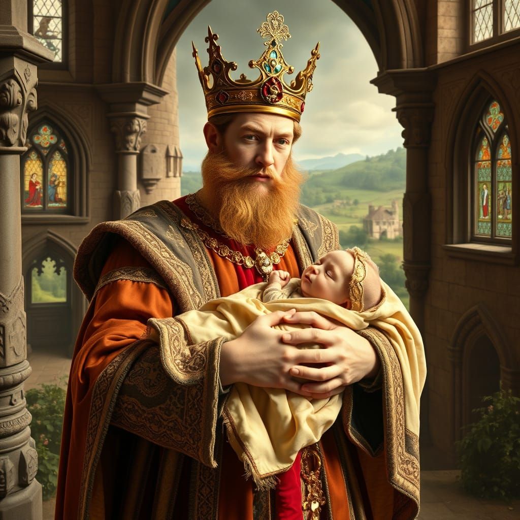 King Edward and Prince Edward in Royal Portrait