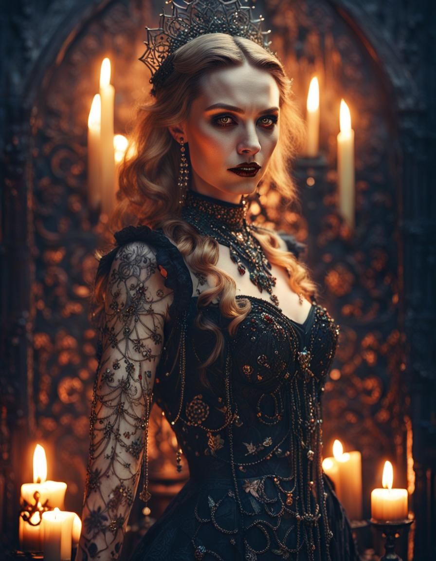 Dark Fantasy Portrait of Cassandra Dimitrescu