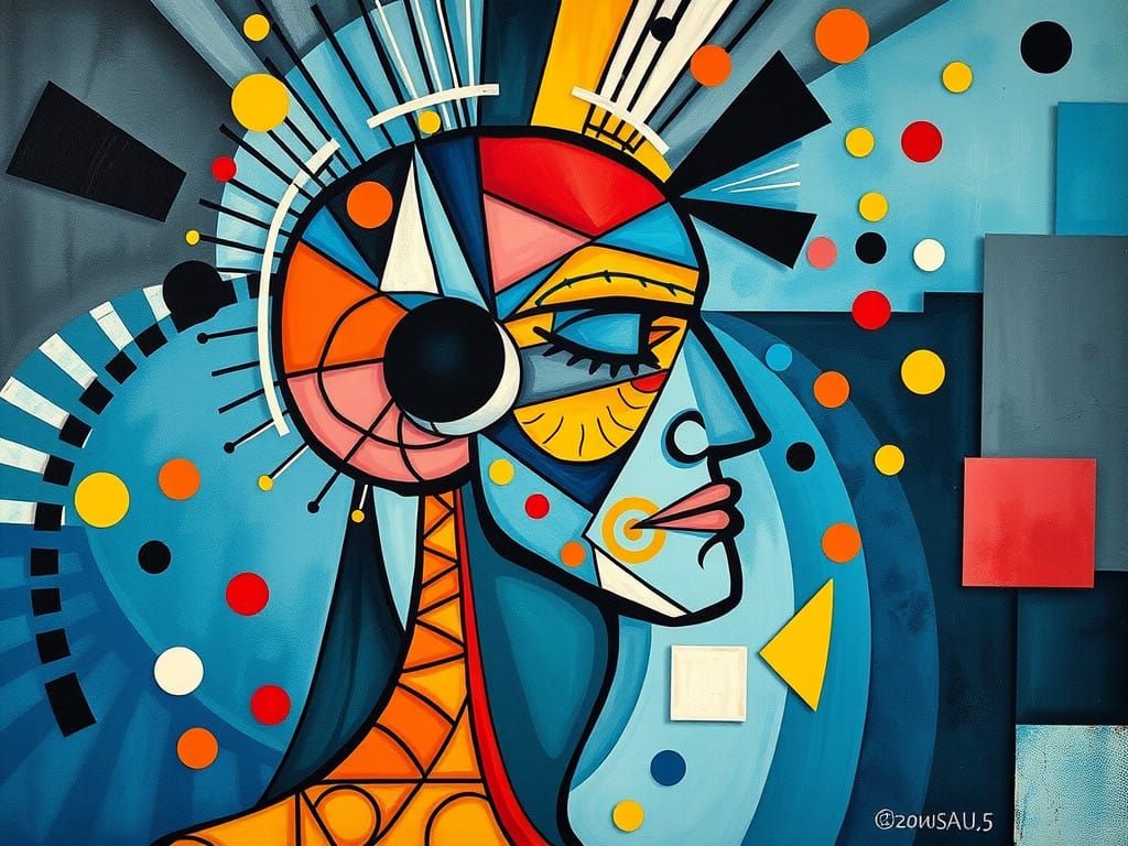 Abstract Human Form in Geometric Chaos and Order