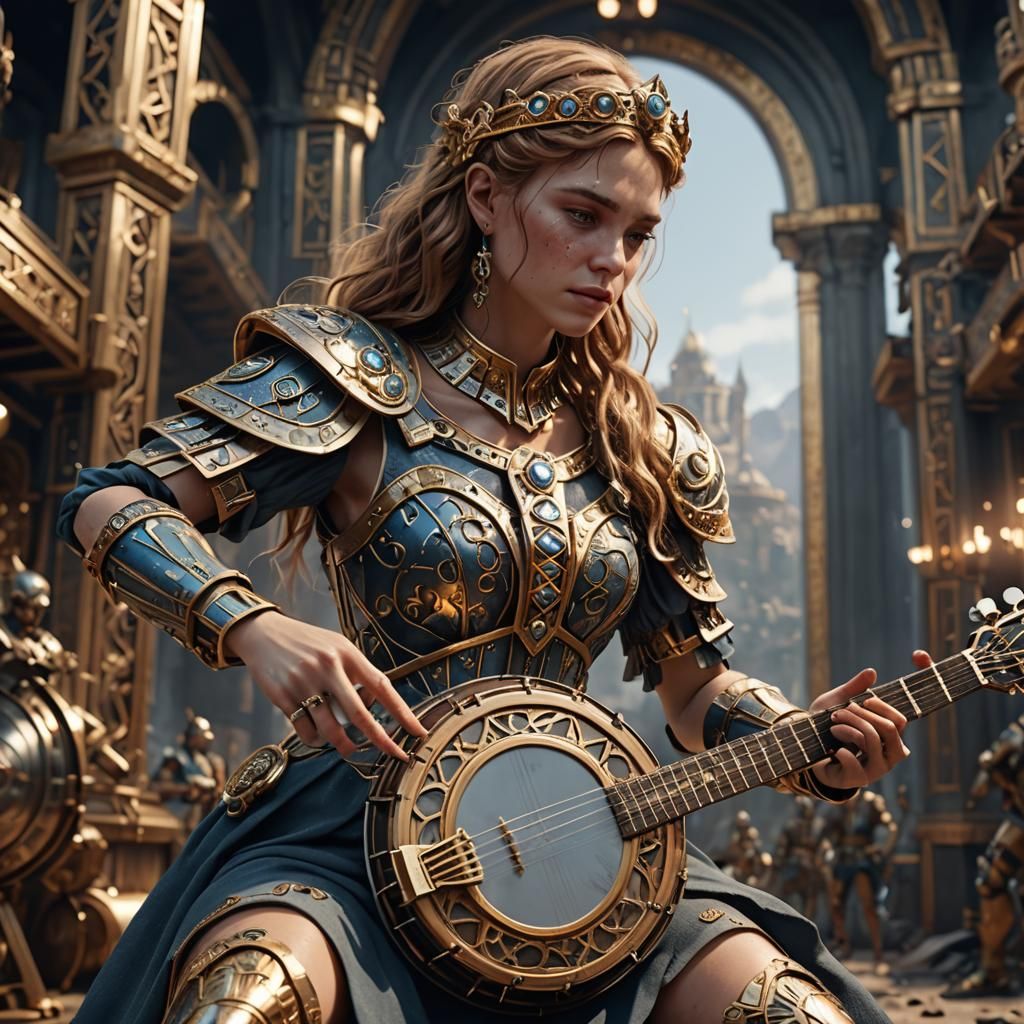 Helen of Troy Plays Banjo in Sci-Fi Epic