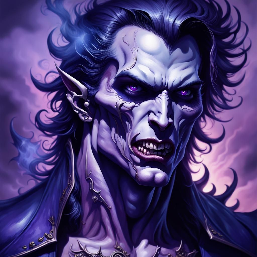 Surreal Vampire Prince in Dreamlike Matte Painting