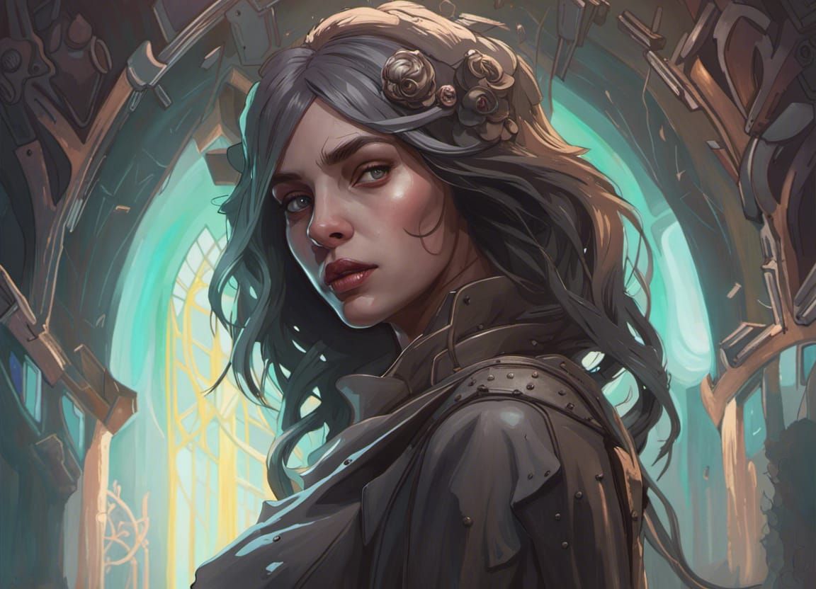 Ethereal Dark Ghost Portrait in Unreal Engine 5