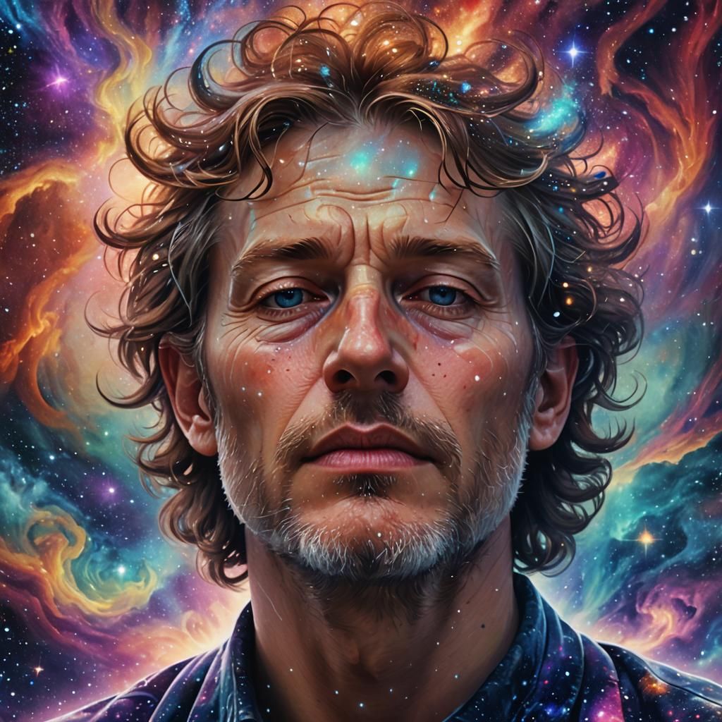 Surreal Stardust Dream: A Cosmic Close-Up