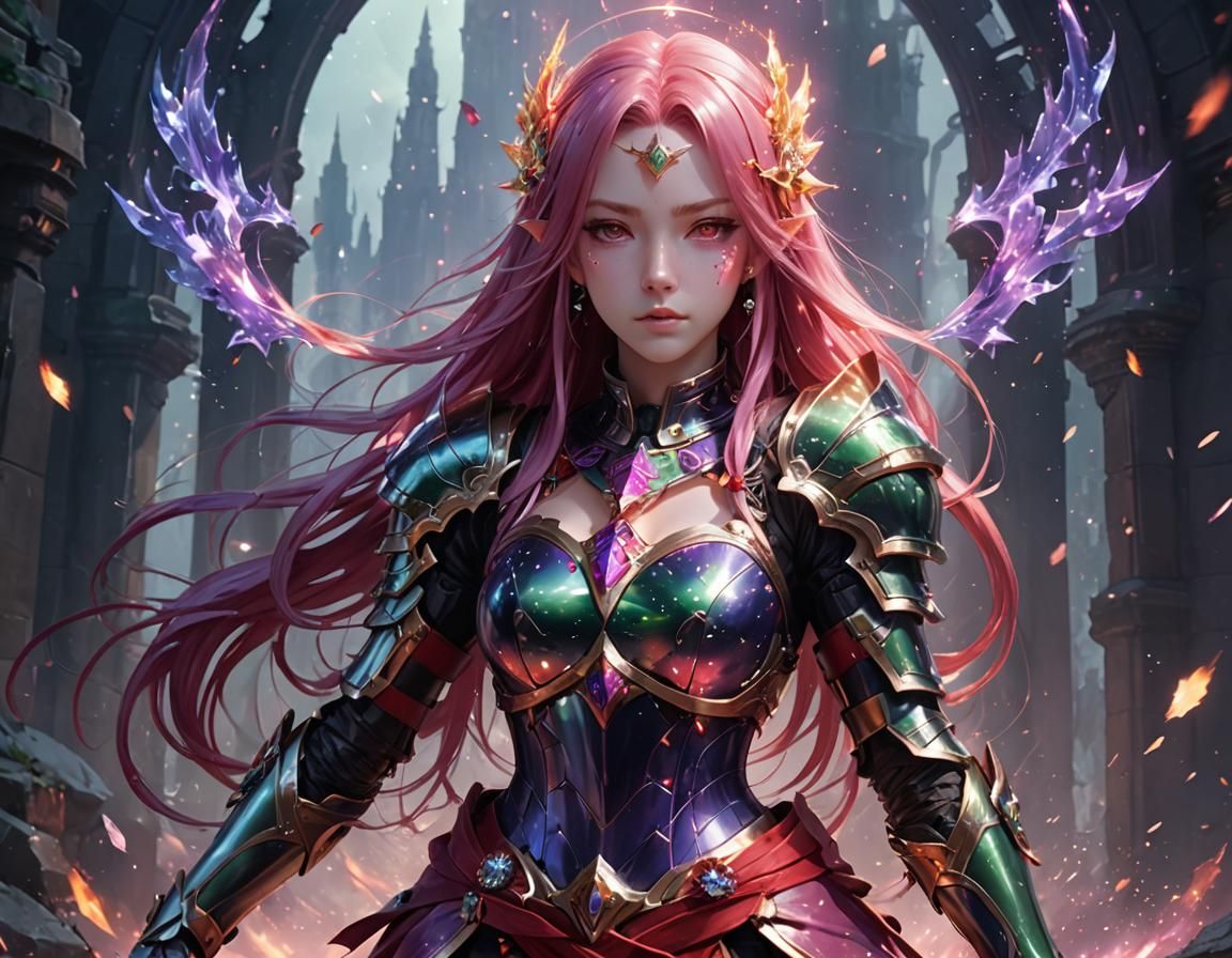 Cosmic Knight with Northern Light Dust Power