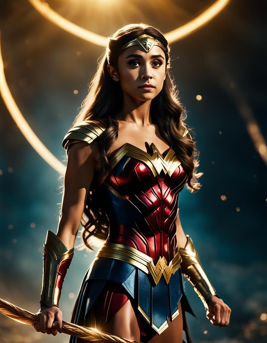Wonder Woman Film Still: Cinematic Superheroine Portrait